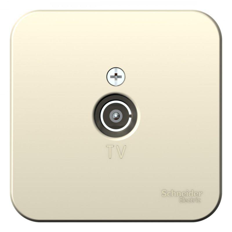 розетка телевизионная tv оп blanca коннектор с изолир. пластиной молочн. se blnta000012 от BTSprom.by