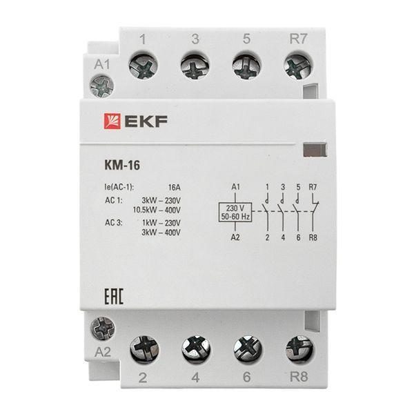  Контактор модульный КМ 16А 3NО+NC (3 мод.) EKF km-3-16-31 фото в каталоге от BTSprom.by