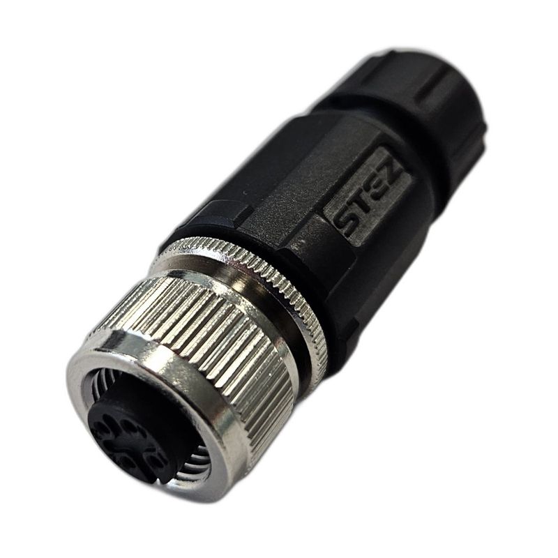 разъем м12 4a гнездовой пайка пластик. прямой резьба pg7 каб. часть сцм120021-04a стэз 185200155 от BTSprom.by