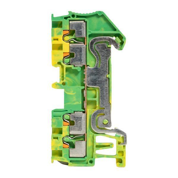  Колодка клеммная пружинная 1.5 Push-in 4 вывода земля EKF PIT-1.5-4-pe фото в каталоге от BTSprom.by
