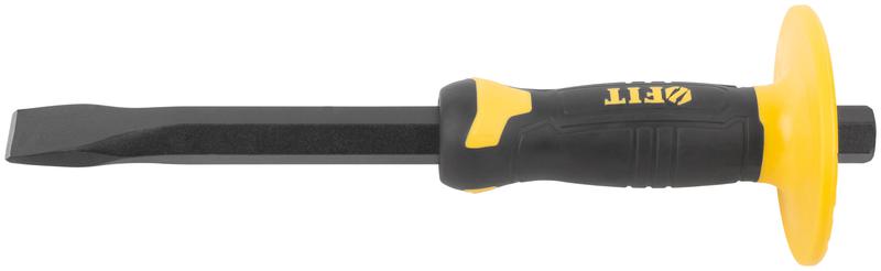  Зубило с пластиковым прорезиненным протектором 300х18х25мм профи FIT 46790 фото в каталоге от BTSprom.by