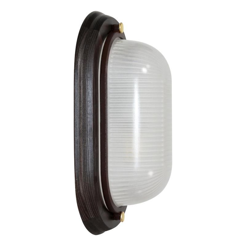  Светильник НПП 03-60-021 "Самарканд" 1401 60Вт E27 IP65 овал малый матов./корпус дерево венге (инд. упак.) Элетех 1005500980 фото в каталоге от BTSprom.by