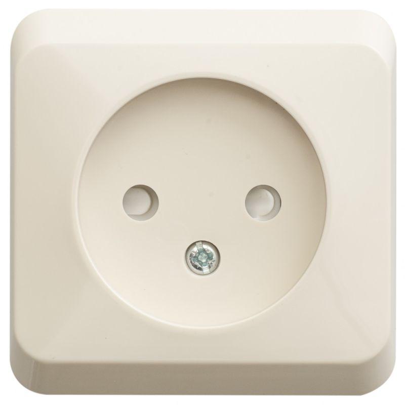 розетка 1-м оп этюд 16а ip20 250в без заземл. защ. шторки крем. se pa16-002k от BTSprom.by