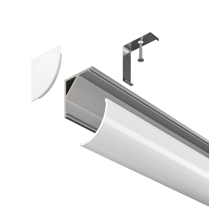  Профиль накладной 16х16 алюм. Maytoni ALM008S-2M фото в каталоге от BTSprom.by