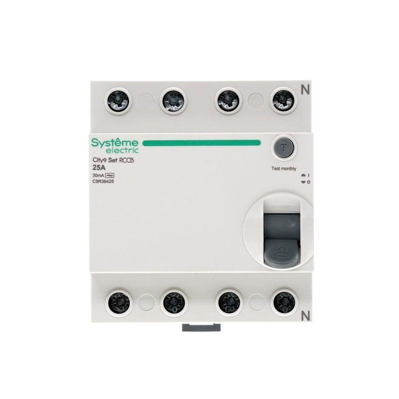  Выключатель дифференциального тока (УЗО) 4п 25А 30мА тип AC City9 Set 400В SE C9R36425 фото в каталоге от BTSprom.by