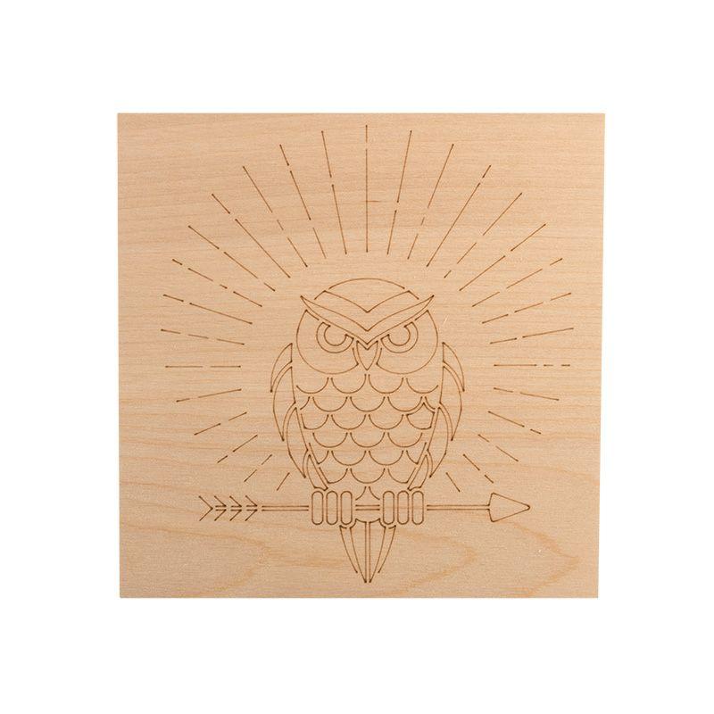  Набор досок для выжигания "Животные" 150х150мм (Белка/Слон/Сова/Ежик/Тигр) пакет (уп.5шт) Rexant 12-0928 фото в каталоге от BTSprom.by