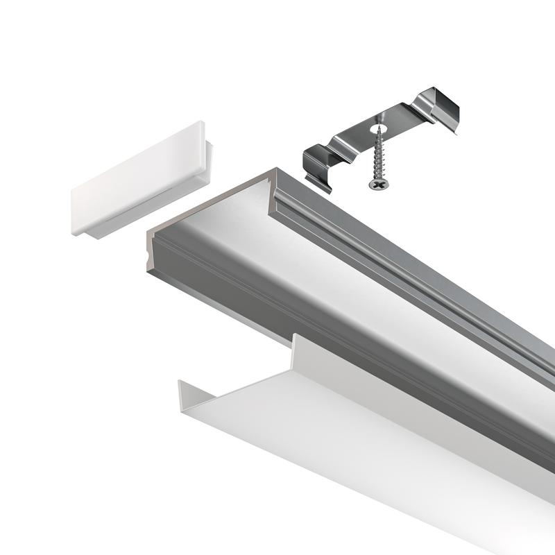  Профиль накладной 24х6 алюм. Maytoni ALM002S-2M фото в каталоге от BTSprom.by