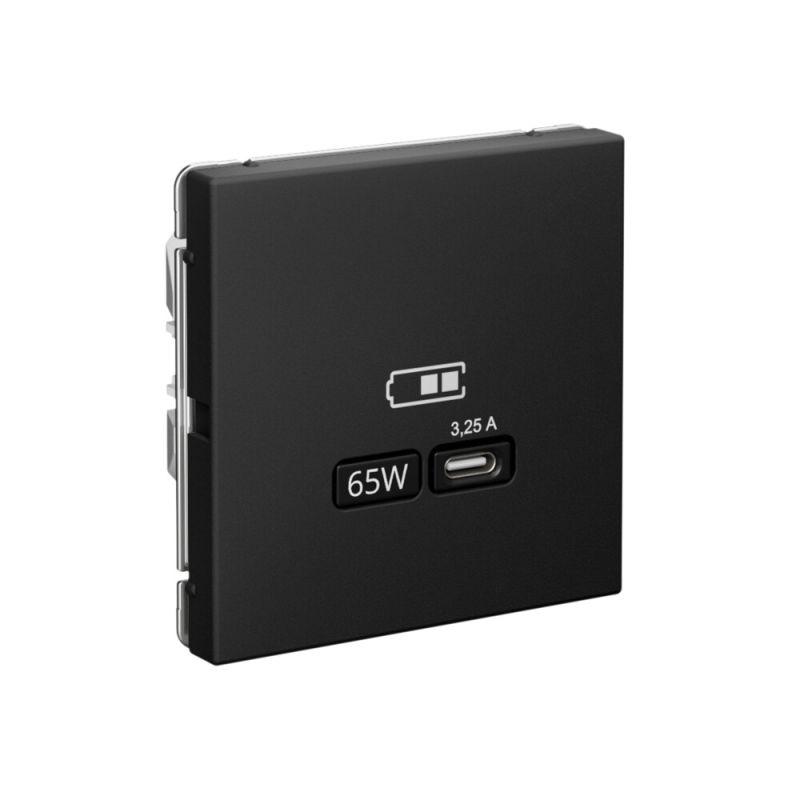  Розетка USB ArtGallery тип C 65Вт QC PD высокоскор. ЗУ механизм карбон SE GAL001027 фото в каталоге от BTSprom.by