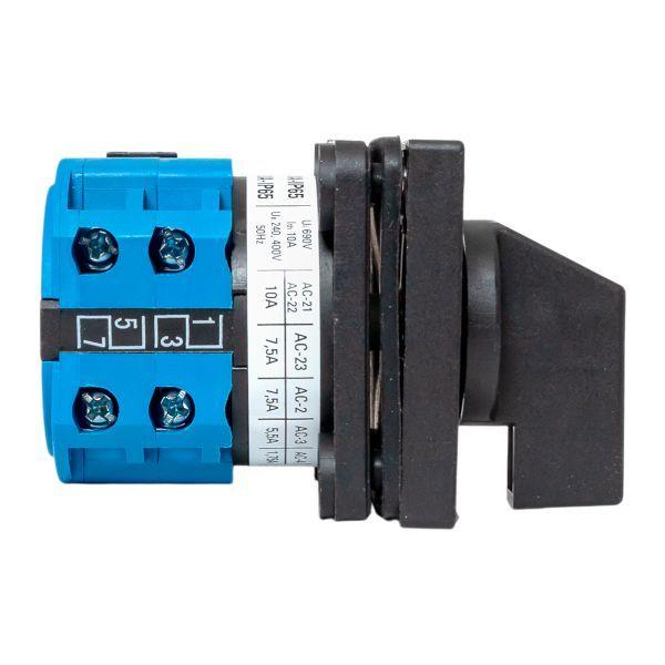  Переключатель кулачковый ПК-1-73 3п 10А для вольтметра (линейное напряжение) IP65 EKF pk-1-73-10-65 фото в каталоге от BTSprom.by