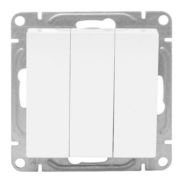  Выключатель 3-кл. СП Эпика механизм бел. EKF UP1-SWW-31 фото в каталоге от BTSprom.by