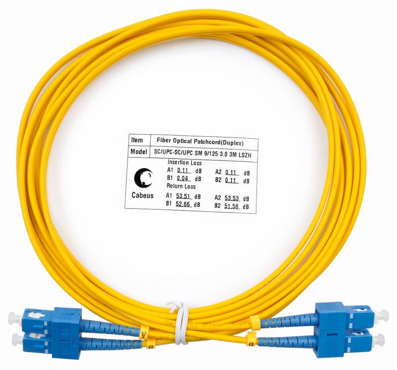 шнур оптический fop(d)-9-sc-sc-3m duplex sc-sc 9/125 sm 3м lszh cabeus 7366c от BTSprom.by