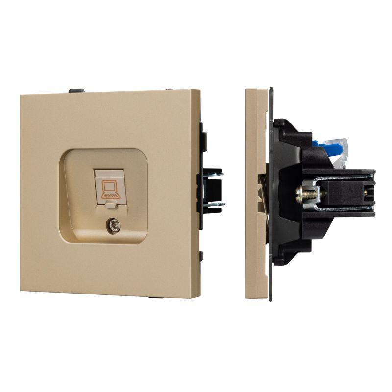 розетка компьютерная sct-tendo-mpc1-sfpl-gd rj45 кат.6 механизм arlight 054592 от BTSprom.by