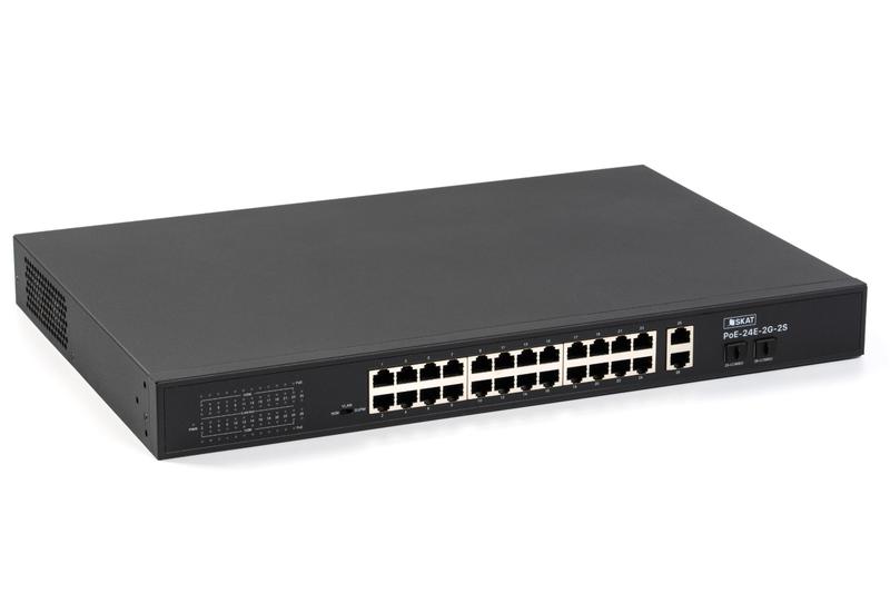 коммутатор skat poe-24e-2g-2s poe plus 260вт порты: 24-ethernet 2-uplink 2-sfp бастион 4085 от BTSprom.by