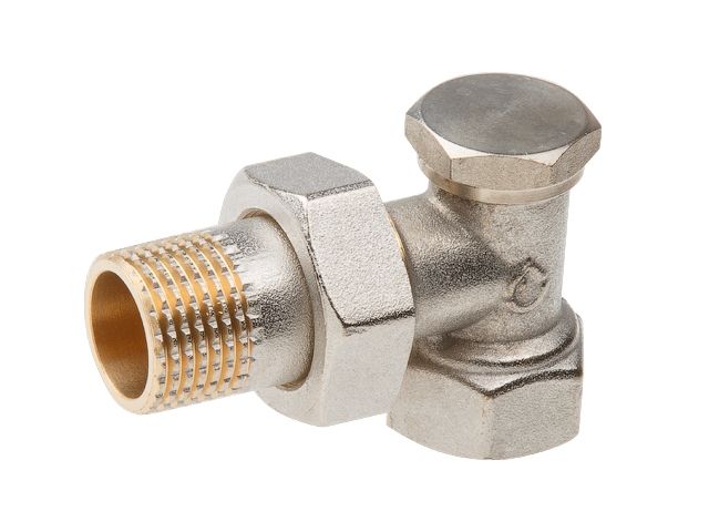 кран вентильный угловой 1/2" вн.-нар. для радиатора, av engineering (латунь, макс.  16 бар, макс.  110 °с, обратка) ave396012 от BTSprom.by