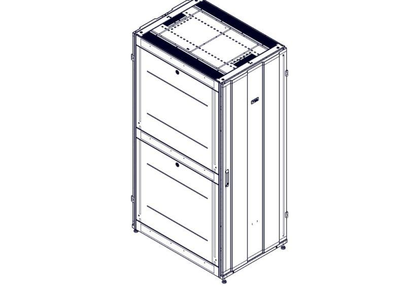 шкаф uniprom 42u-750/1070 боковые панели 4шт черн. se ur3150 от BTSprom.by