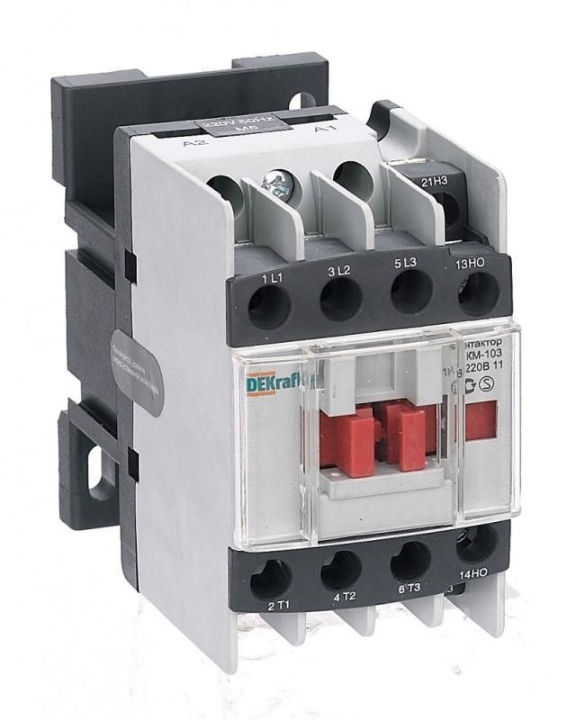 контактор км-103 18а кат. 380в ac 1но+1нз ac-3 dekraft 22114dek от BTSprom.by