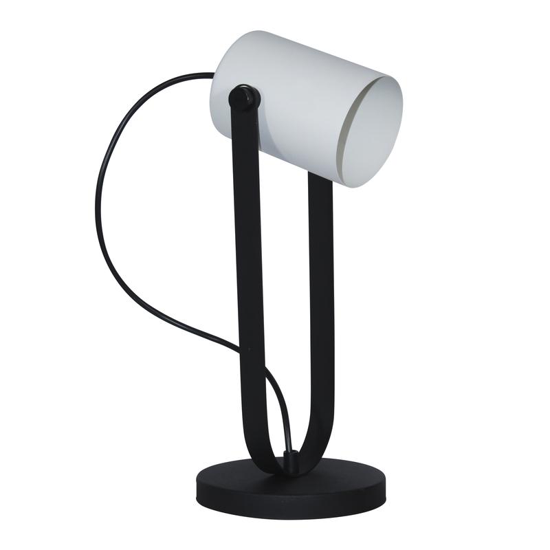 светильник настольный "гамма" ннб 63-60-019 (им) черн./бел. муар./шнур черн. элетех 1005405351 от BTSprom.by