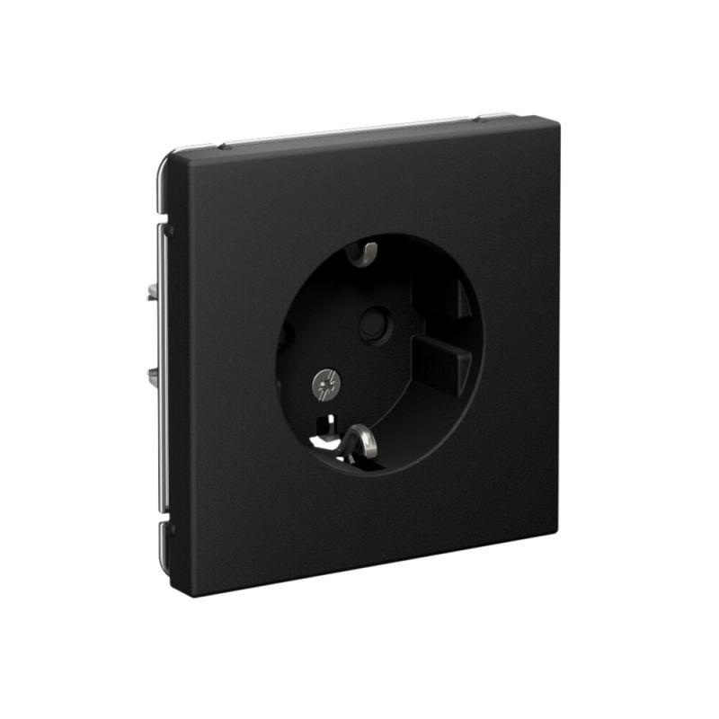  Розетка ArtGallery 16А с заземл. защ. шторки механизм карбон SE GAL001045 фото в каталоге от BTSprom.by