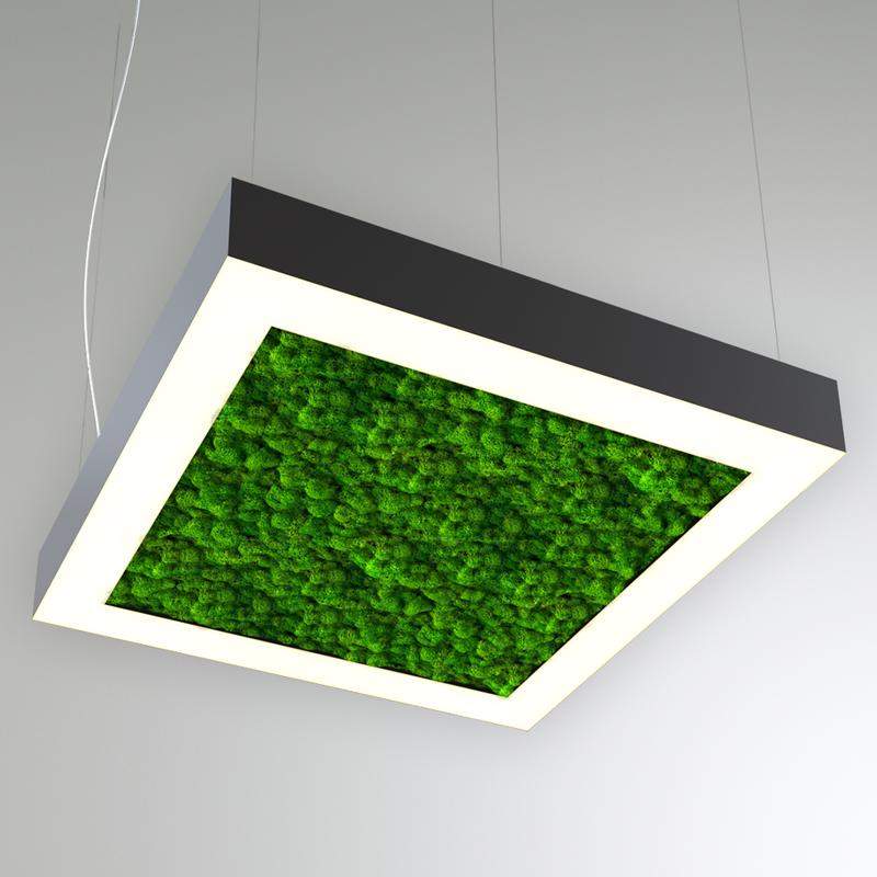 светильник светодиодный rve-lbx-moss-hole-box-400-p 35вт 4000к 400х400х100мм подвесной шир. рассеив.=80мм бел. rvelektro rve00000540 от BTSprom.by