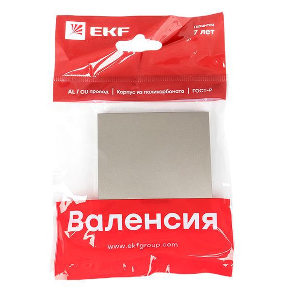  Панель лицевая Валенсия для выключателя 1-кл. с индикатором 10А кашемир PROxima EKF ESV10-L-121-40 фото в каталоге от BTSprom.by