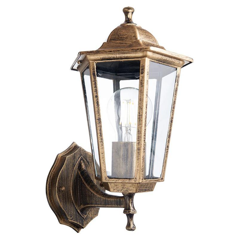 светильник садово-парковый 60вт 230в e27 черн. зол. 6101/pl6101 (на стену вверх) feron 11125 от BTSprom.by