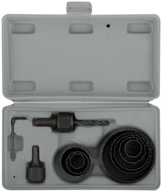 пила круговая набор 8шт (19; 22; 28; 32; 38; 44; 51; 64мм) в кейсе mos 36732м от BTSprom.by