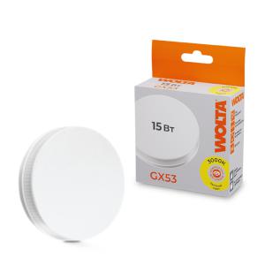 лампа светодиодная 15вт 3000к gx53 wolta 25y75r15gx53 от BTSprom.by