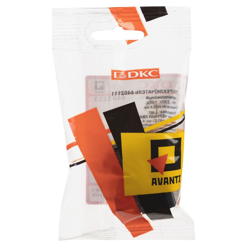  Переключатель модульный 1-кл. 1мод. Avanti "Черный квадрат" 16А IP20 черн. DKC 4402111 фото в каталоге от BTSprom.by