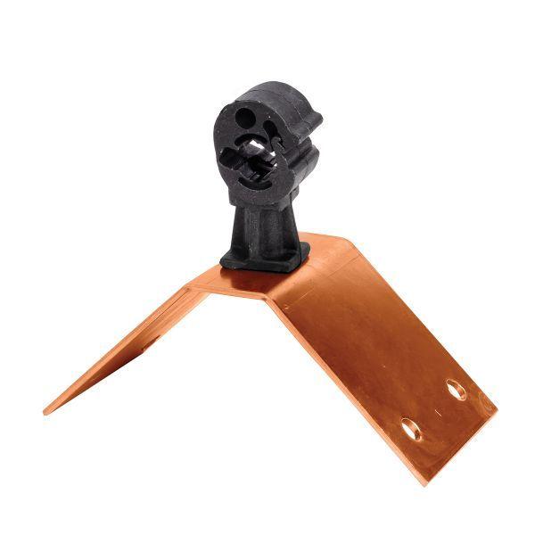  Держатель кровельный на конек с пластиковым фиксатором Cu PROxima EKF lp-42210-cu фото в каталоге от BTSprom.by