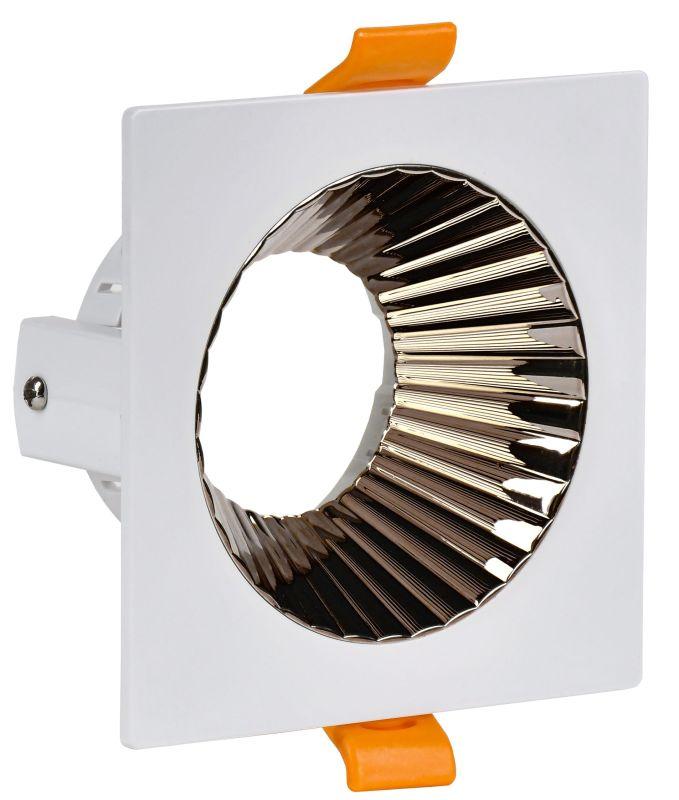 светильник 4109 встраиваемый поворотный gu10 бел./шокол. пласт. iek lt-uvb0-4109-gu10-1-k30 от BTSprom.by