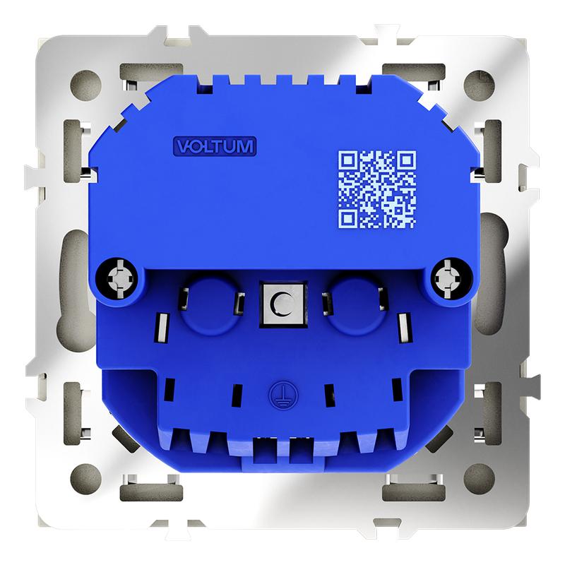  Розетка 1-м СП S70 16А с USB A+A с заземл. защ. шторки механизм шелк Voltum VLS040404 фото в каталоге от BTSprom.by