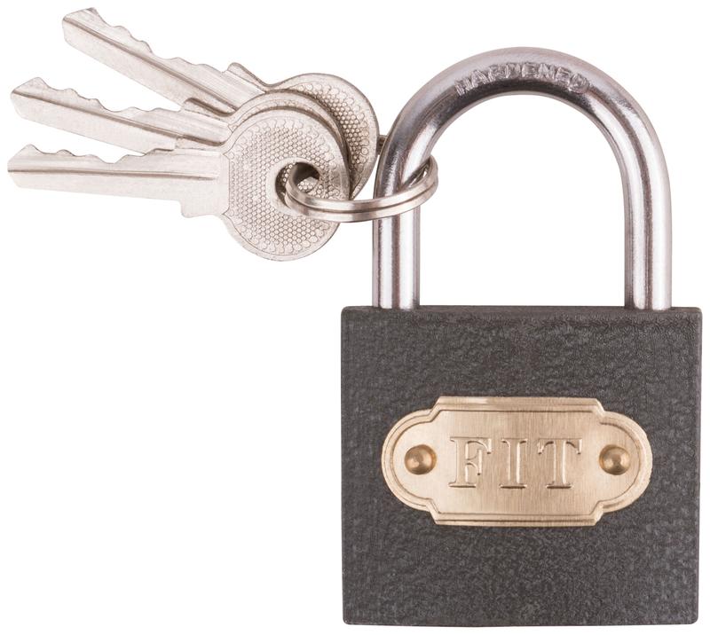 замок навесной железный 38х32мм стальная дужка 52мм fit 67138 от BTSprom.by