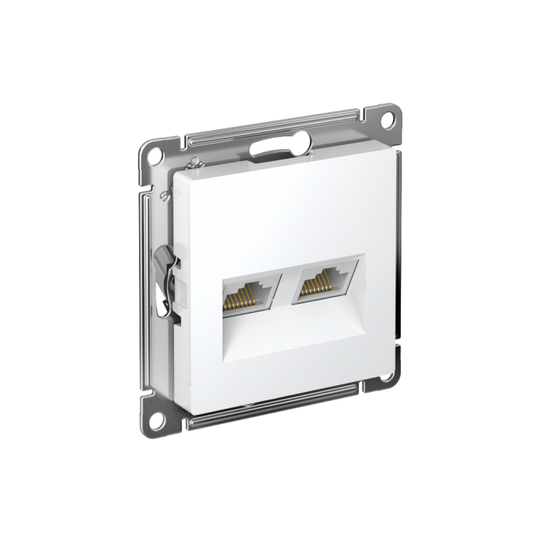 розетка компьютерная 2-м atlasdesign rj45 кат.5e механизм бел. se atn000185 от BTSprom.by