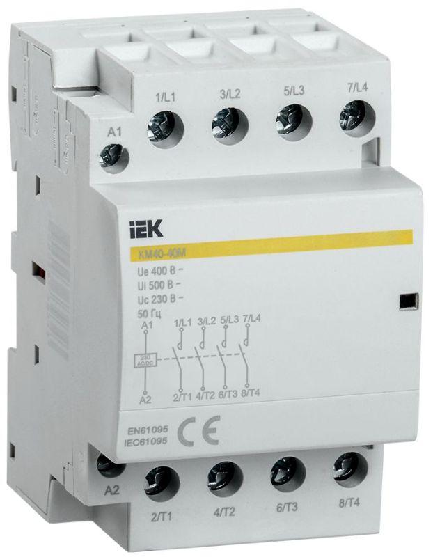 контактор модульный км40-40м ac/dc iek mkk21-40-40 от BTSprom.by