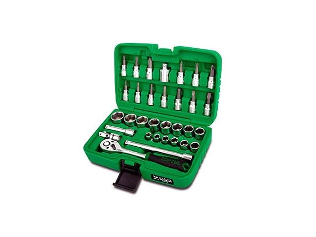 набор головок и бит 32предм. 3/8" 12гр. toptul gcai3202 от BTSprom.by