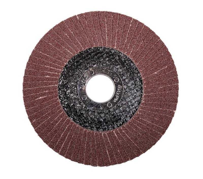  Круг лепестковый торцевой 125х22.2мм Р120 Вихрь 73/1/3/44 фото в каталоге от BTSprom.by