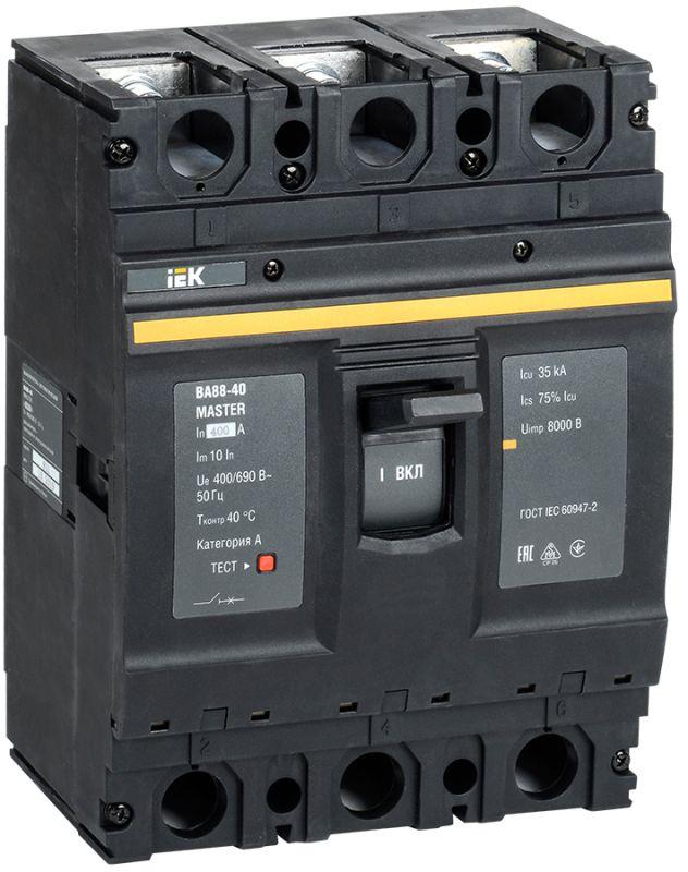 выключатель автоматический 3п 400а 35ка ва88-40 master iek sva50-3-0400-02 от BTSprom.by