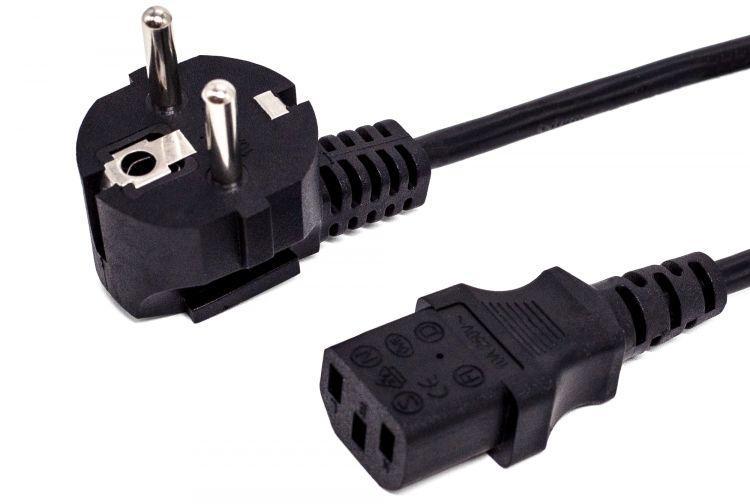 кабель питания cee 7/7 - c13 3х1.0 220в 10а 2200вт 7.5м черн. filum fl-pc10-eu-c13-7.5m от BTSprom.by