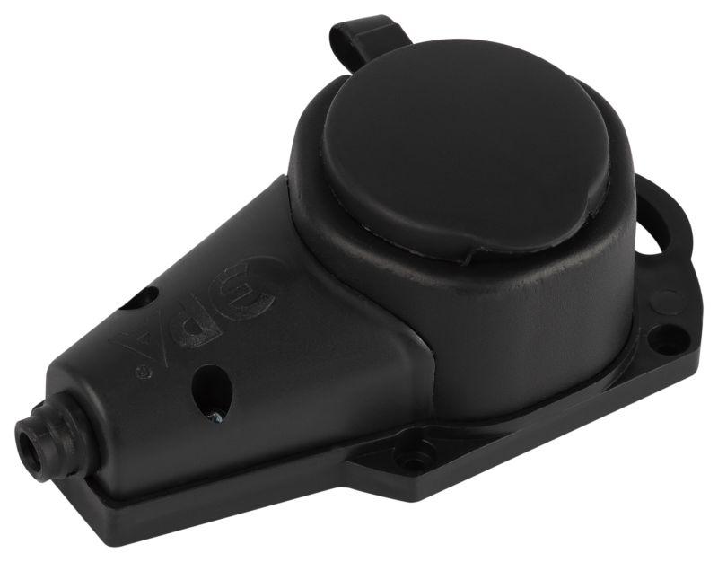 колодка 1-м с заземл. 16a ip44 kx-1e-b-ip44 каучук. черн. эра б0068402 от BTSprom.by