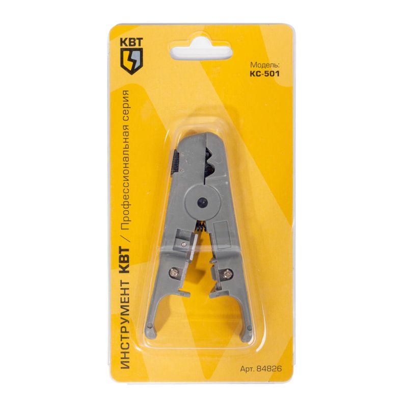  Инструмент для зачистки и обрезки витой пары КС-501 КВТ 84826 фото в каталоге от BTSprom.by