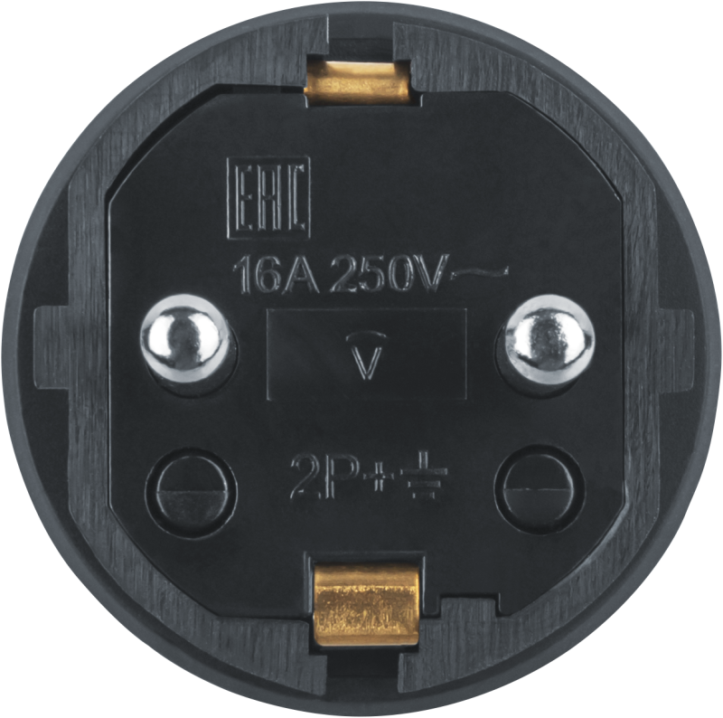  Вилка прямая 61 368 NCA-PLR02-16A-E-IP44-BL с заземл. каучук черн. Navigator 61368 фото в каталоге от BTSprom.by