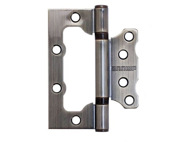 петля накладная без врезки аллюр 100х75 2bb ab блистер 2,5мм бронза  2 шт (узк) 1042 от BTSprom.by