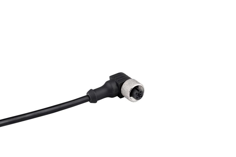 кабель соединительный 5м с гнездом m12х4 90град. пвх ip68 emas skm12p4dxv5 от BTSprom.by