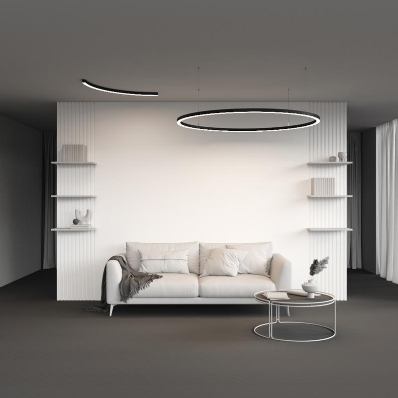  Профиль радиусный 35х35 d1500мм 1/4 круга черн. Maytoni ALM-3535R-B-D-90град.-1.5M фото в каталоге от BTSprom.by