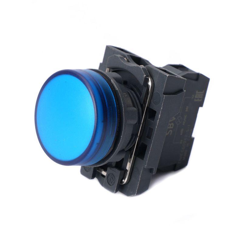 лампа светосигнальная sb5 d22мм 24в dc син. в сборе se sb5avb6 от BTSprom.by