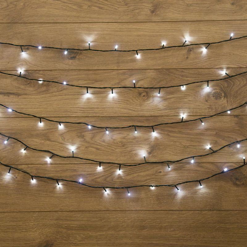 гирлянда светодиодная "твинкл лайт" 20м 160led бел. 10вт 220-240в ip20 с контроллером 8 режимов провод пвх темн. зел. neon-night 303-115 от BTSprom.by