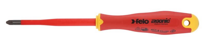 отвертка диэлектрическая ergonic крестовая +/- slim z 1х80 felo 41719290 от BTSprom.by