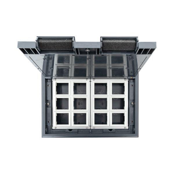  Лючок напольный с изменяемой глубиной C-Line 24 с приборной рамкой EKF cl-ln-k-24 фото в каталоге от BTSprom.by