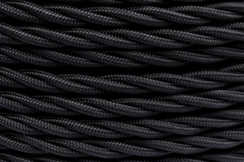 провод ретро 3х0.75 матов. черн. (уп.20м) bironi b1-432-73-20 от BTSprom.by