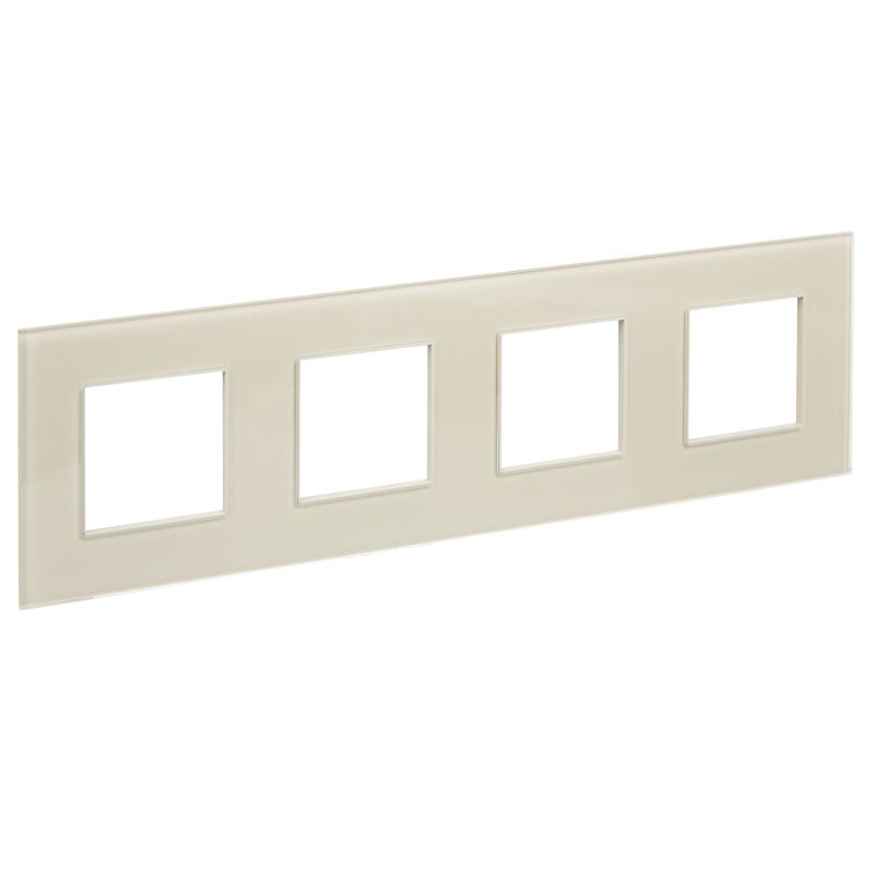 рамка 4-м skandy sk-f24b стекло беж. iek sk-m42-g-k10 от BTSprom.by